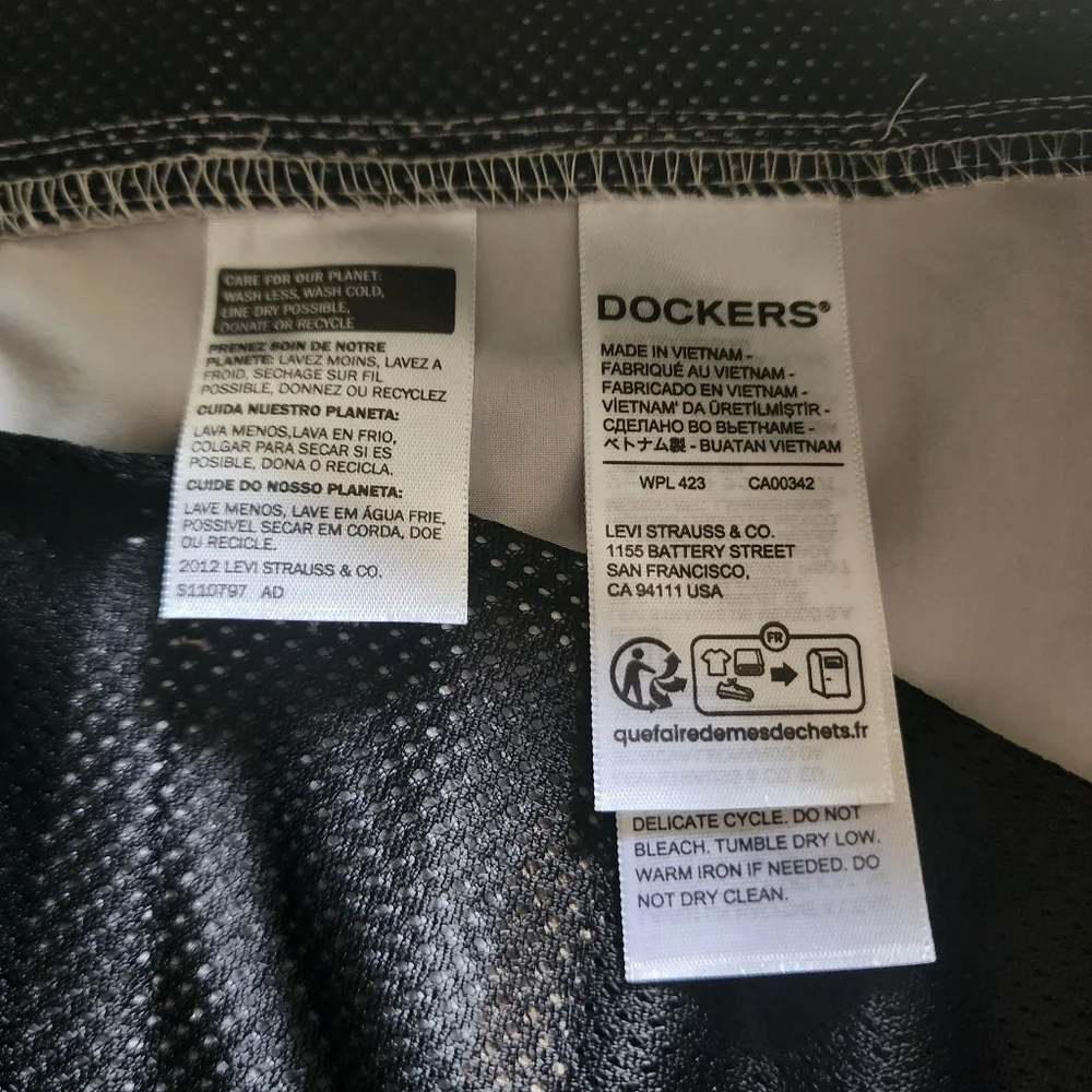 Dockers Hybrid Swim Shorts Mens 38 Khaki 8